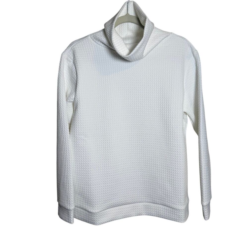 Tuckernuck Duffield Lane White Pullover Sweatshirt Women's Sz. L
